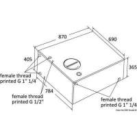 Serbatoio rigido per acqua potabile