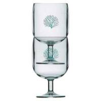 Set 6 bicchieri coppa Marine Business Acqua impilabili in ecozen