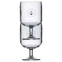 Set 6 bicchieri coppa Marine Business Sailor Soul impilabili in ecozen