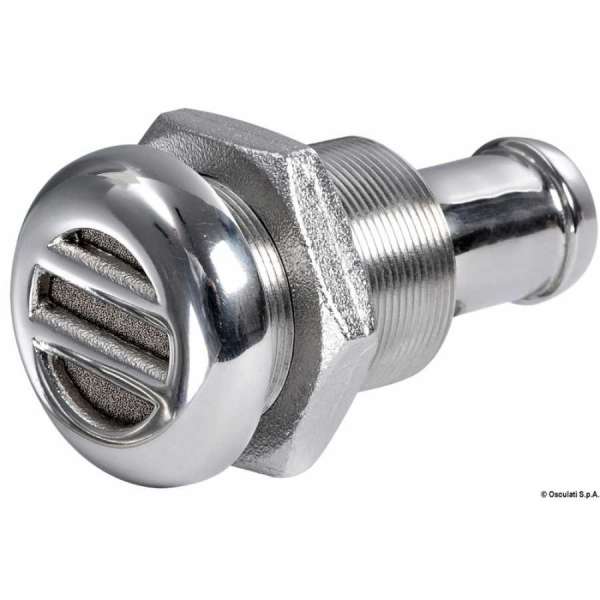 Sfiato carburante in Acciaio Inox AISI 316 lucidato a specchio con anti-allagamento