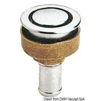 Sfiato carburante in ottone cromato a filo