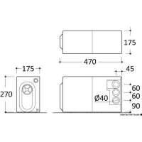 Sistemi di trasferimento acque grigie Sanisplit NK TECMA