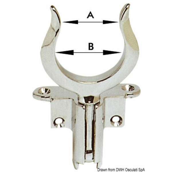 Speciale scalmo in ottone cromato