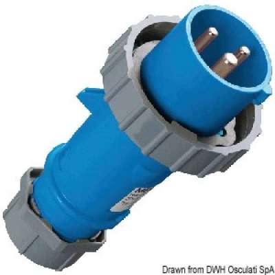 Spina corrente standard per attacco a banchina IP67