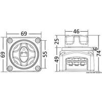 Staccabatteria da appoggio con chiave estraibile