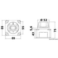 Staccabatteria da appoggio con chiave fissa
