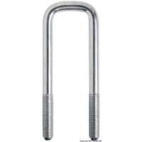 Staffa ad U per fissaggio rulli centrali fissi o basculanti