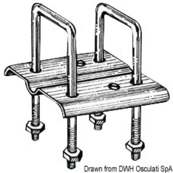 Staffa fissaggio per rullo