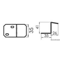 Staffa per fissaggio serbatoio
