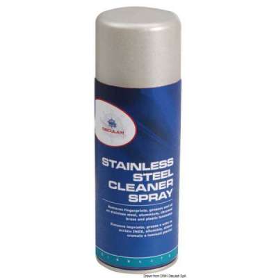 Stainless steel cleaner spray
