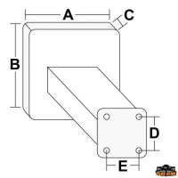 Supporto motore a ribalta