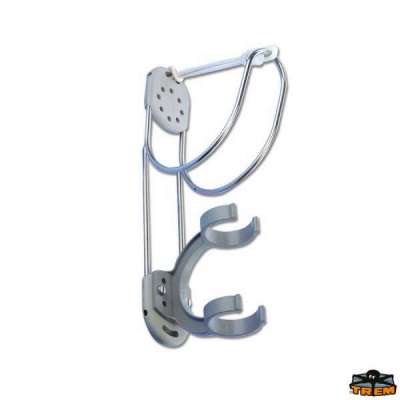 Supporto per salvagenti a ferro di cavallo e anulari provvisto di supporto per boetta luminosa