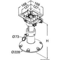 Supporto sedile con testa girevole
