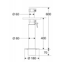 Supporto Telescopico Mm.400/600-1729000186