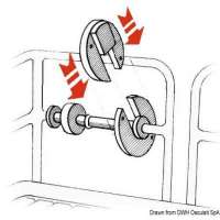 Tamburo avvolgi cima in materiale plastico rinforzato