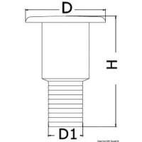 Tappo imbarco in ottone cromato