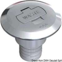 Tappo in ottone cromato con chiave