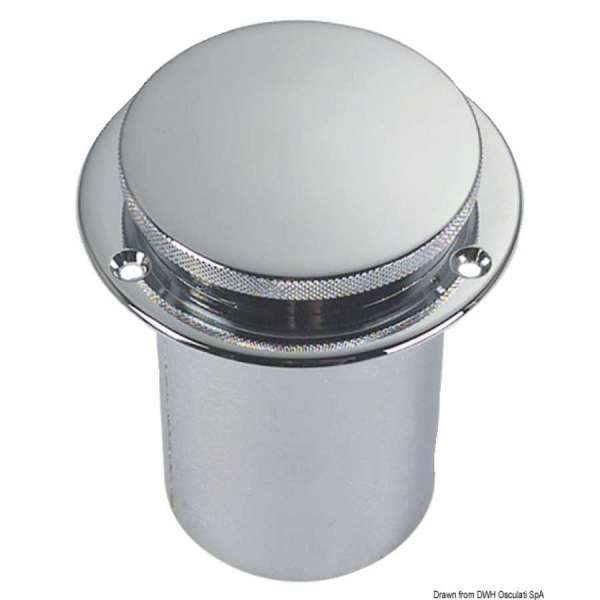 Tappo per imbarco carburante in ottone cromato