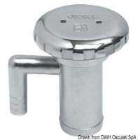 Tappo rifornimento in Acciaio Inox AISI 316 lucidato a specchio, con sfiato incorporato