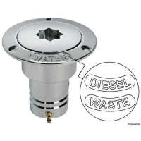 Tappo rifornimento in ottone cromato