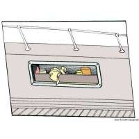 Tasca laterale porta-oggetti in ABS bianco