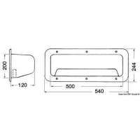 Tasca laterale porta-oggetti in ABS bianco