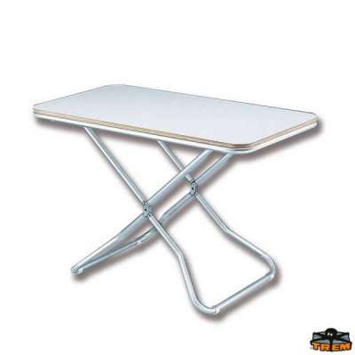 Tavolo extra mod. Stylis con piano in laminato bianco