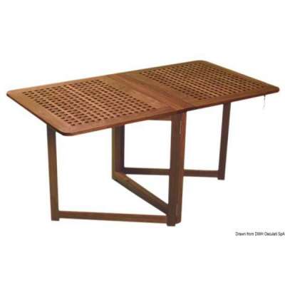 Tavolo pieghevole ARC con gambe a compasso