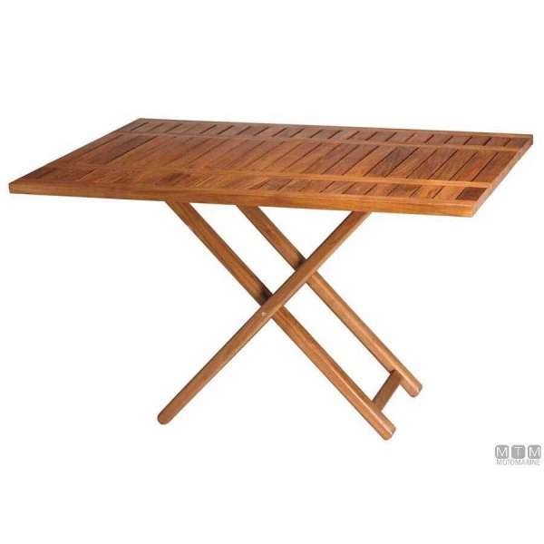 Tavolo Pieghevole Regolabile Teak MB