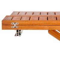 Tavolo  rettangolare di teak doppio