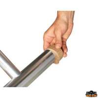 Tavolo Top Magnum Silver con piano in carabottino