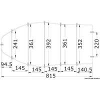 Telone per imbarcazioni aperte con guida centrale/pontate con parabrezza