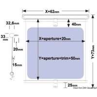 Tenda avvolgibile a rullo OCEANAIR Skyshade Cabinshade per boccaporti e finestre 
