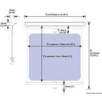 Tenda avvolgibile a rullo OCEANAIR SkyshadePortshade 320 per oblò e finestrini