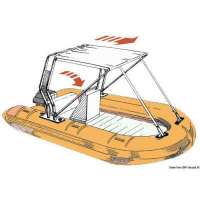 Tendalino telescopico per Roll-Bar in tubo inox o vetroresina