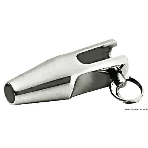 Terminale a forcella in acciaio inox AISI 316 per terminazione cavo acciaio inox della lifeline