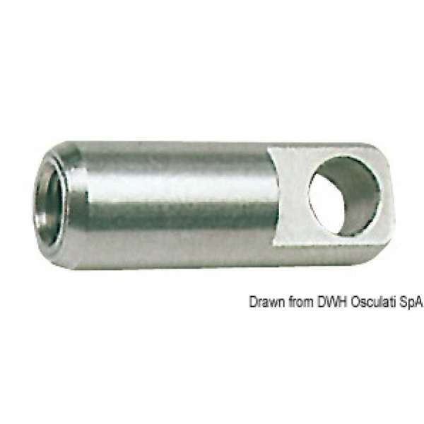 Terminale ad occhiello in acciaio inox
