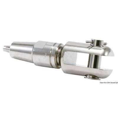 Terminale LEWMAR in acciaio inox 316 a forcella