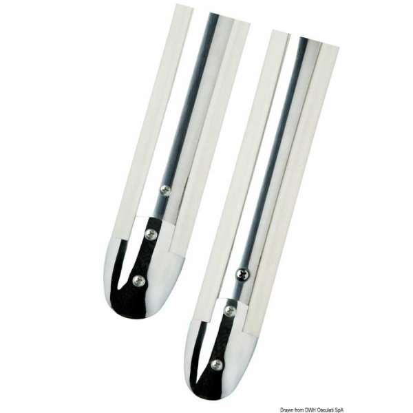 Terminale parabordo per profili a C e mandorla