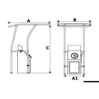 T-TOP in alluminio retrattile
