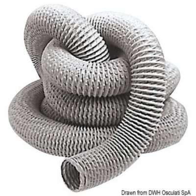 Tubo per aspiratori in fibra di vetro e PVC con armatura metallica