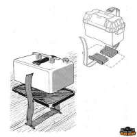 Vassoio portabatteria o serbatoio