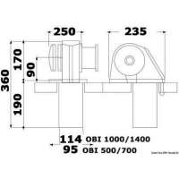 Verricello ITALWINCH Obi 500/700 (solo barbotin) e Obi 1000/1500 (barbotin + campana)