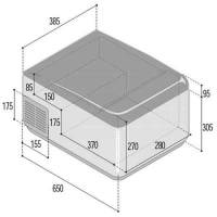 Vitifrigo C41L frigo freezer portatile con termostato LED