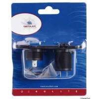 Voltometro/Amperometro digitale e prese corrente con montaggio ad incasso 