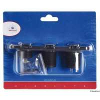 Voltometro/Amperometro digitale e prese corrente con montaggio ad incasso 