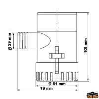Vortex 750 pompa di sentina a immersione 