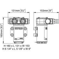 VP45-N pompa a palette 45 l/min 24 volt