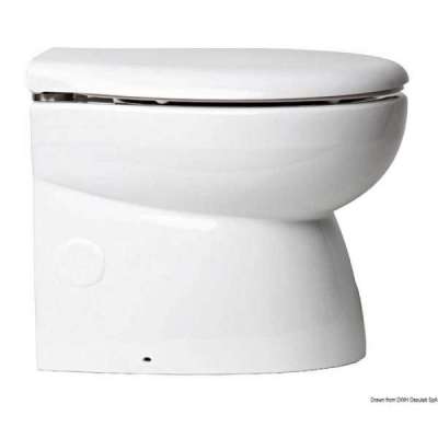 WC elettrico carenato con tazza in porcellana bianca